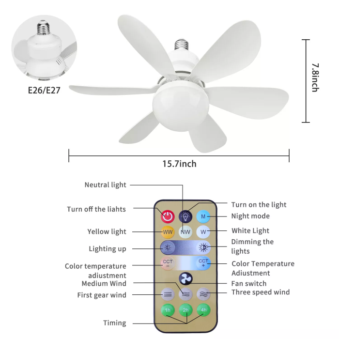 LED Ceiling Fan