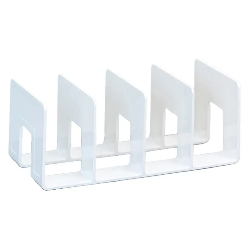 4 Grids Book Organizer White