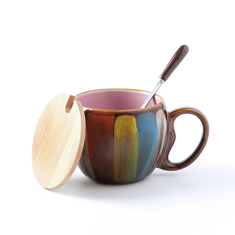 Kokoro Ceramic Couple Mug Set Pink