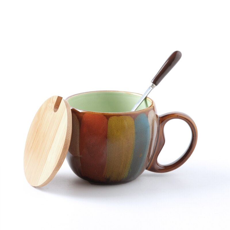 Kokoro Ceramic Couple Mug Set Green