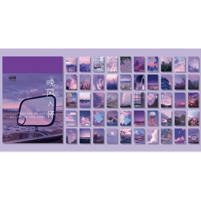 Aesthetic Journal Stickers Purple