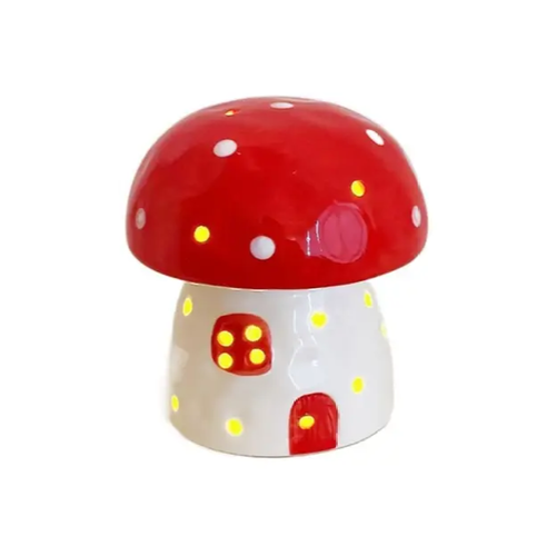 Aesthetic Mushroom Night Light Red