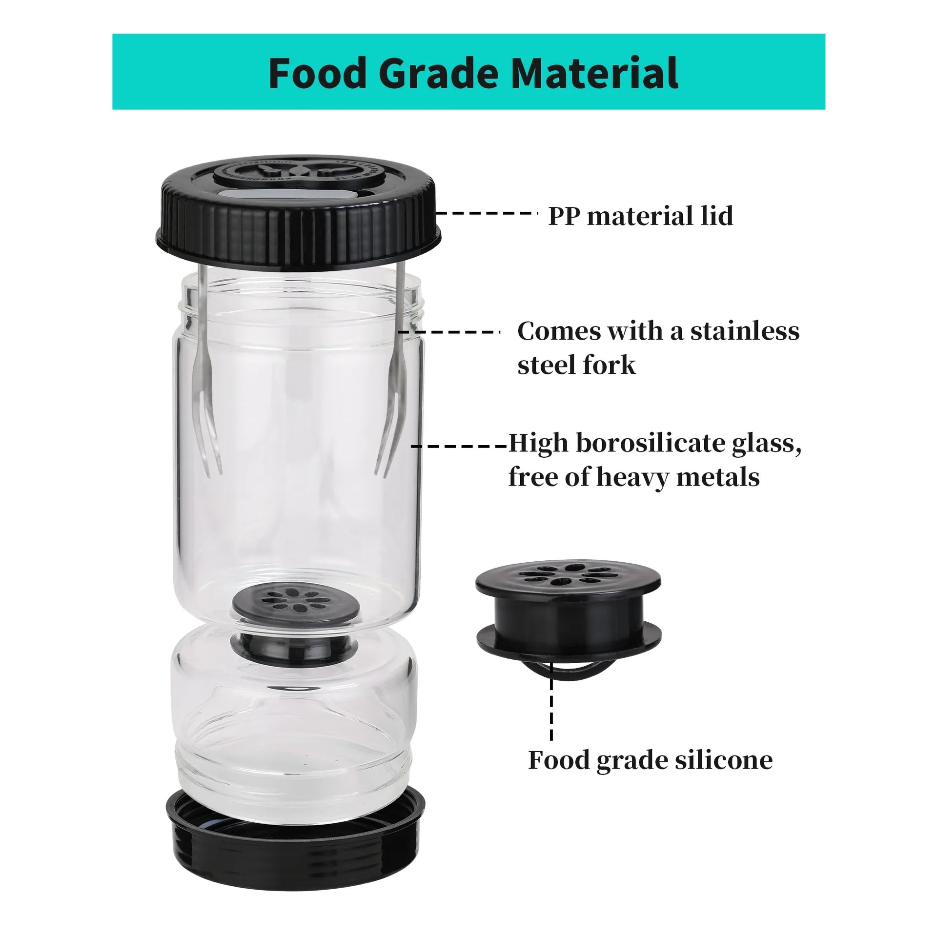 Flip & Drain Pickle Jar