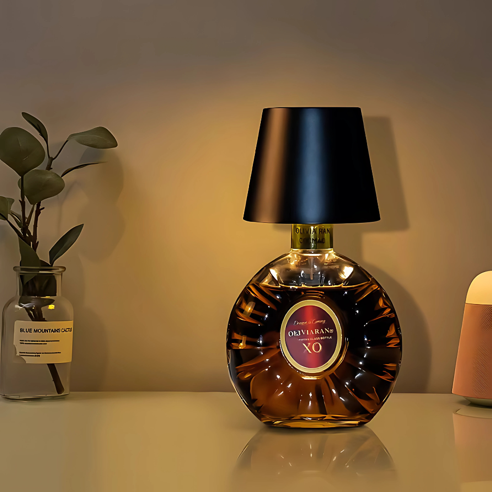 Wireless Bottle Lamp Black