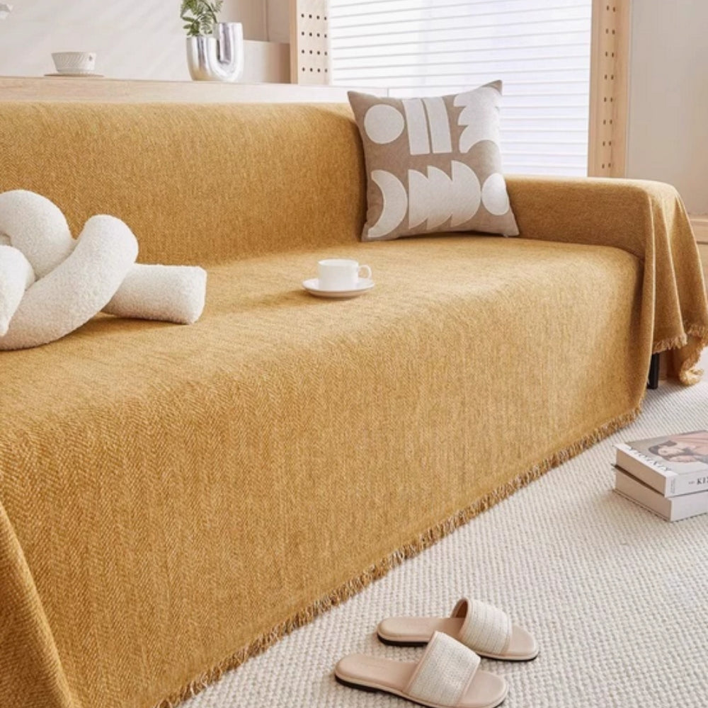 Minimalist Sofa Cover Orange