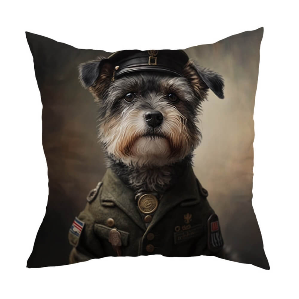 Military Animals Cushion Cover War Dog
