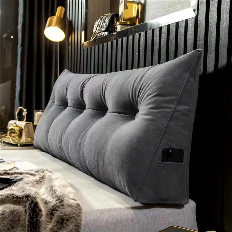 Luxury Wedge Pillow Dark Gray