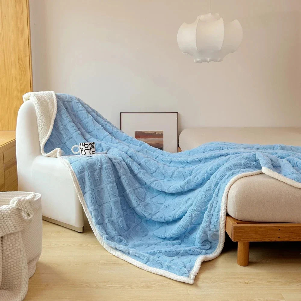 Heart Hug Sherpa Blanket