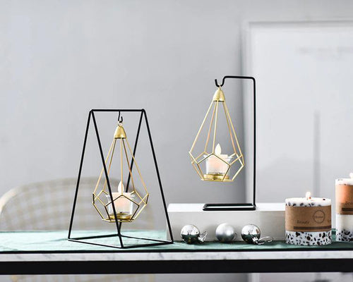 Aetheria Lantern - Iron Candle Holder