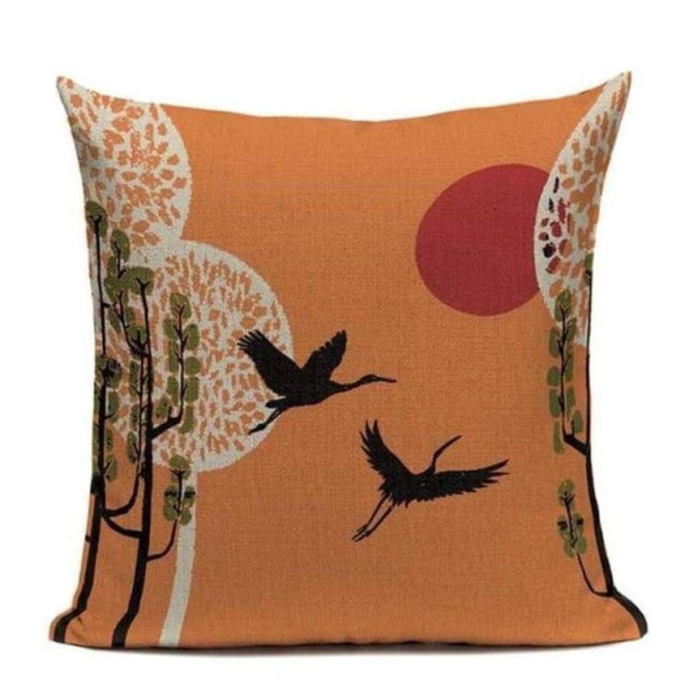 Japanese Essence Cushion Covers Birds