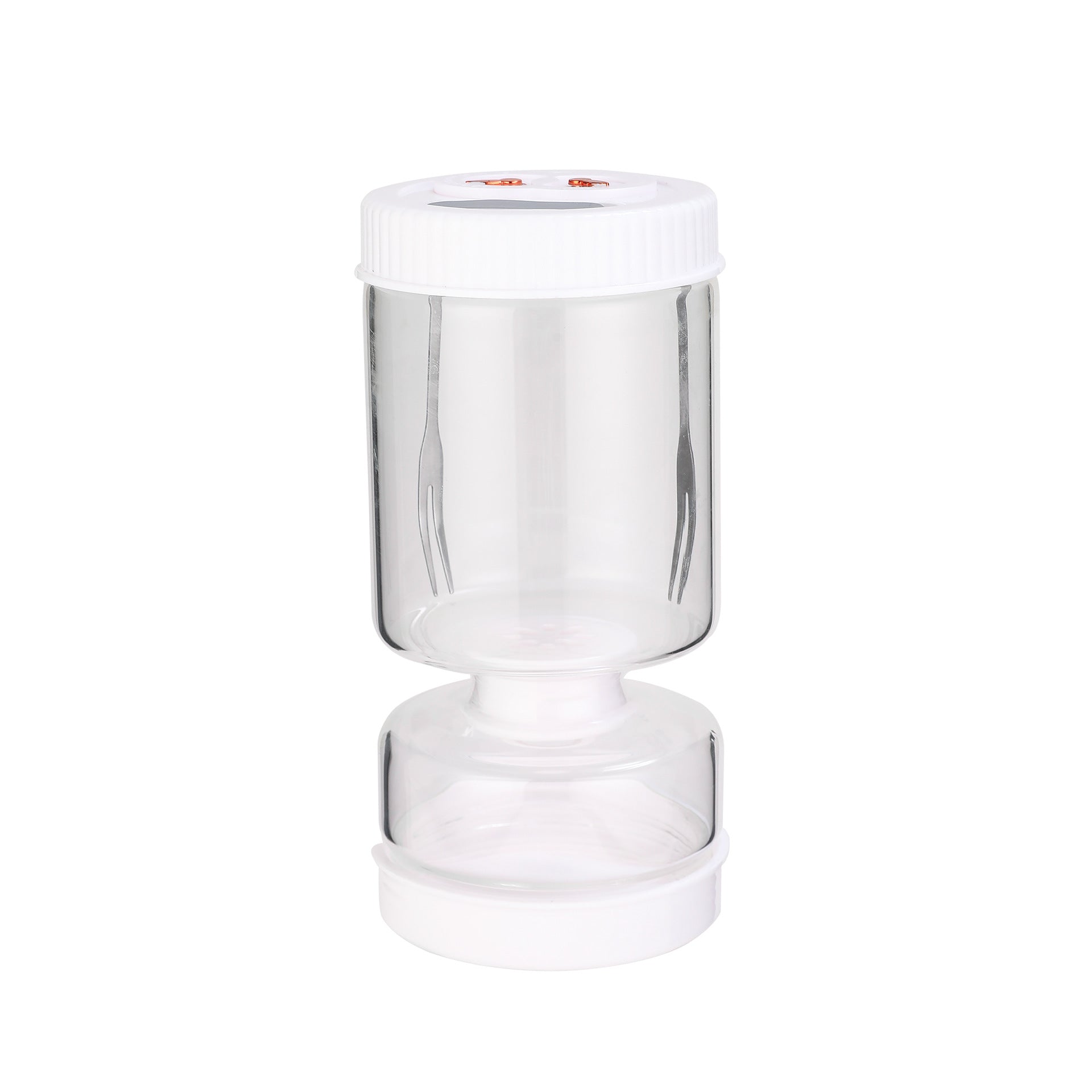Flip & Drain Pickle Jar White