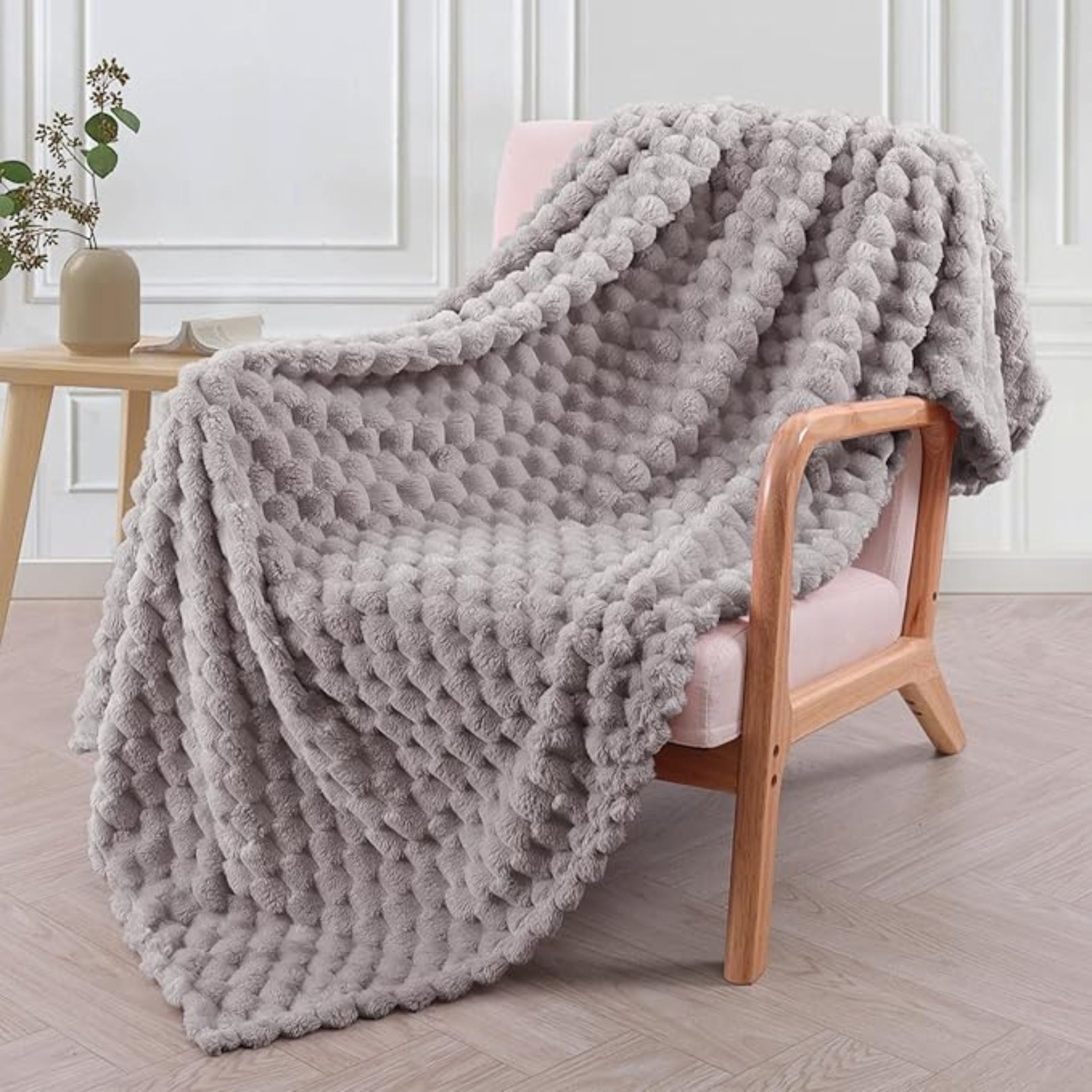 Marshmallow Comfort Throw Blanket Gray
