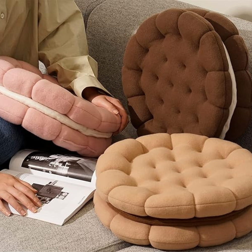 Snuggly Cookie-Inspired Cushion