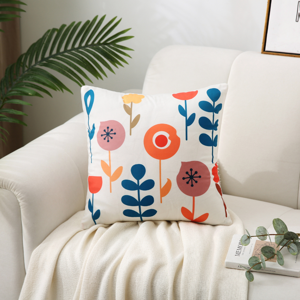 Boho Floral Cushion Covers Blossom Bliss