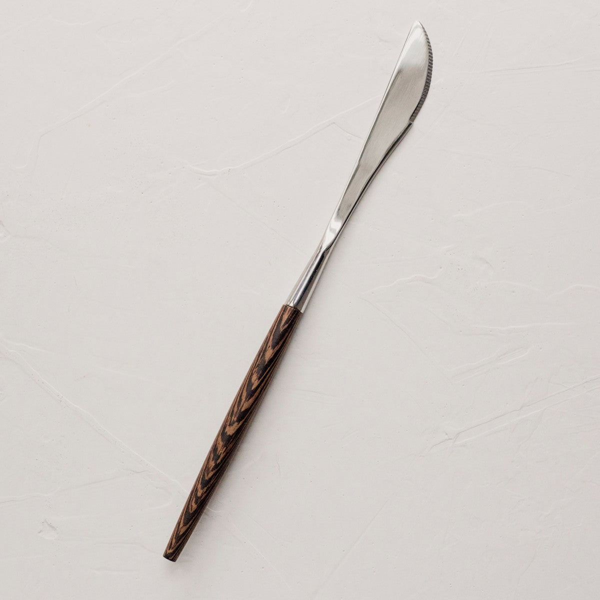 Stainless Steel Flatware Set - 18/10 High Quality with Wood Handle
