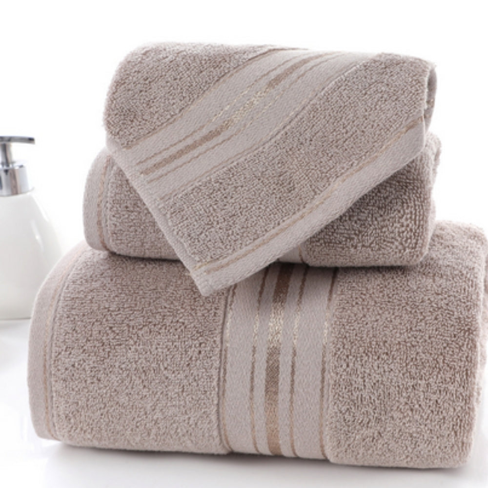 Cloud Comfort Egyptian Towel Set Tuscan Tan 3 Piece Towel Set