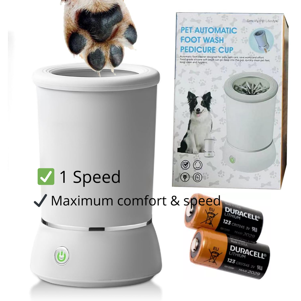 PawLuxe™ Pro — Electric Paw Cleaner & Massager