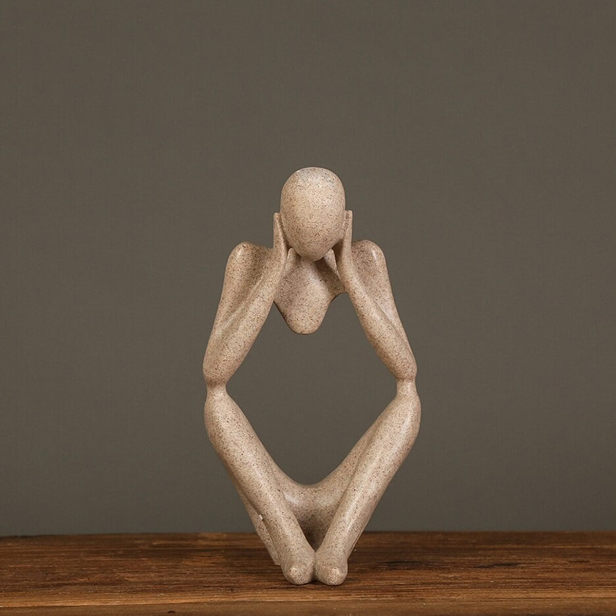Abstract Thinker Desk Decor Reflecting