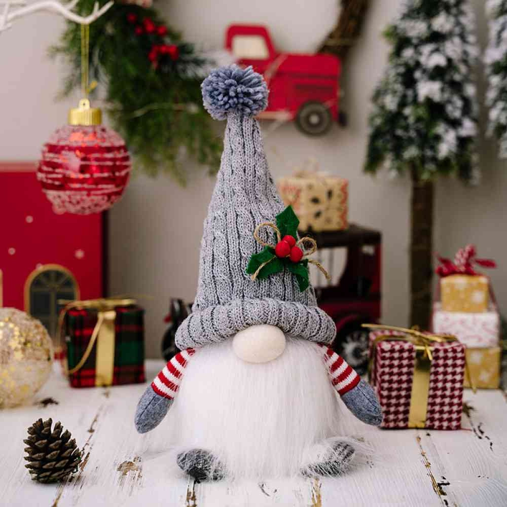 Elderly Dwarf Light-Up Doll Gray 6.3"x11.02"