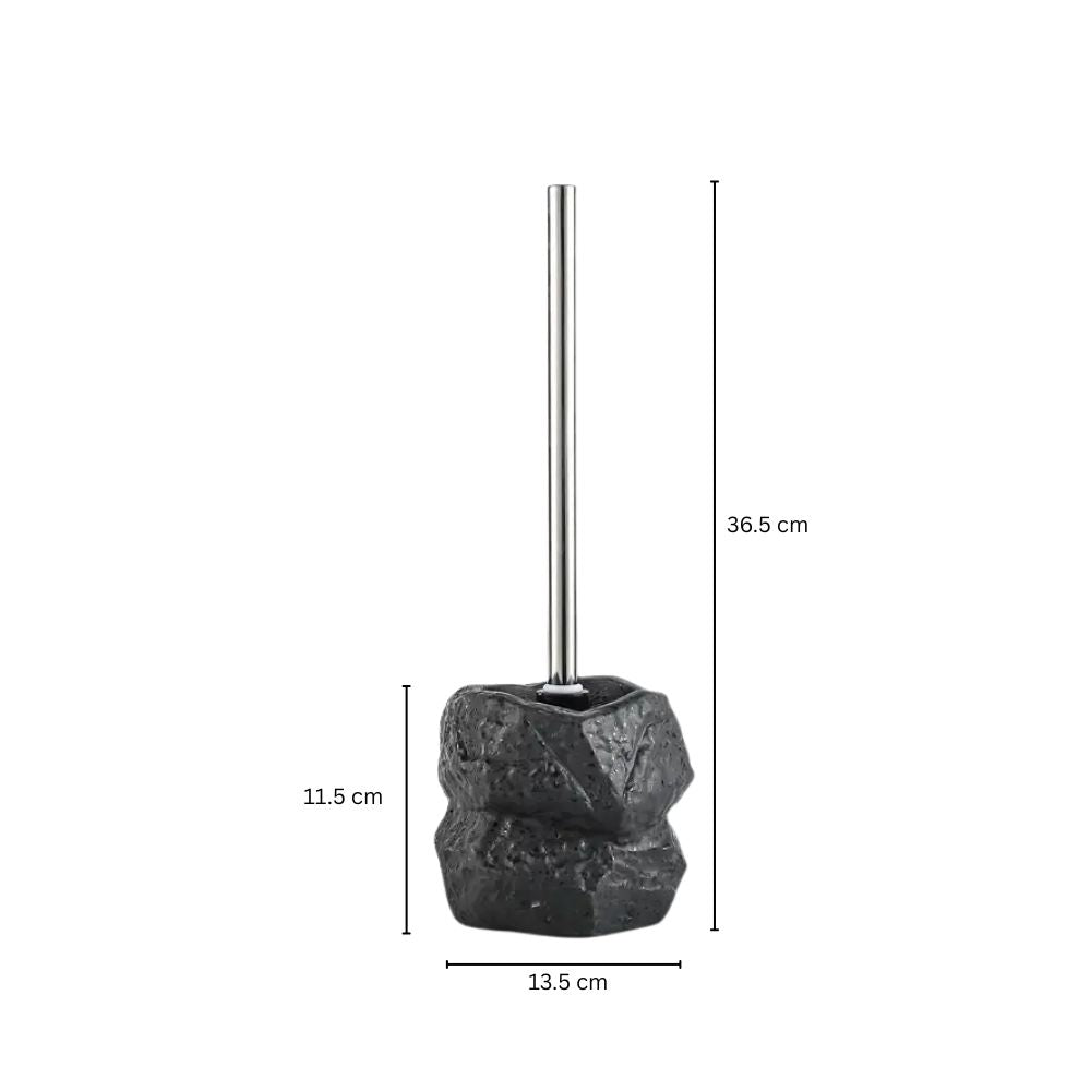 Retro Stone Ceramic Toilet Brush Midnight Rock