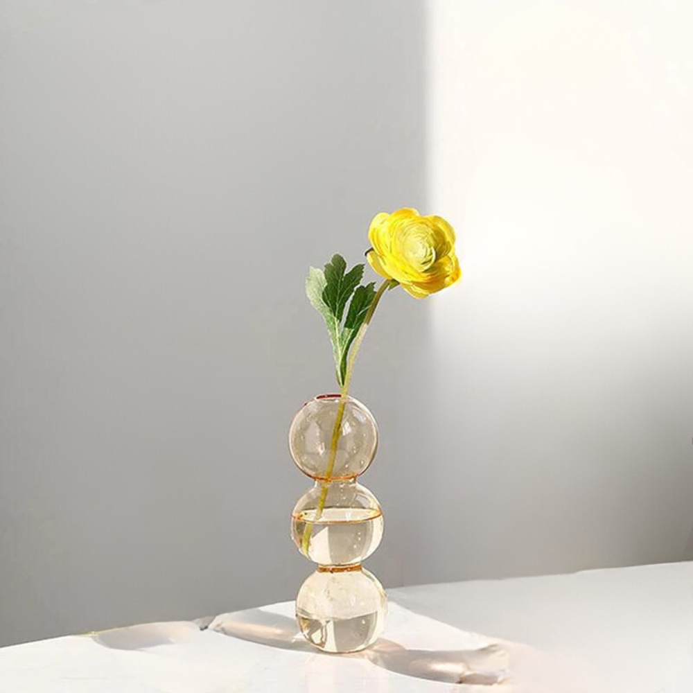 Bubble Flower Vase Yellow