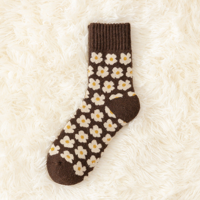 Women's Warm Wool Socks 6-Pack Winter
