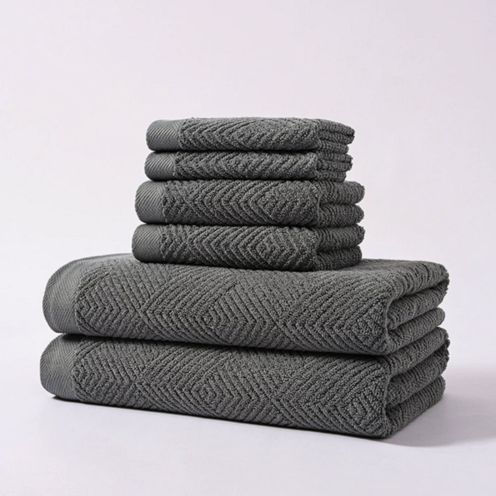 Cascade Supreme Cotton Towels | 6pcs Set Gray