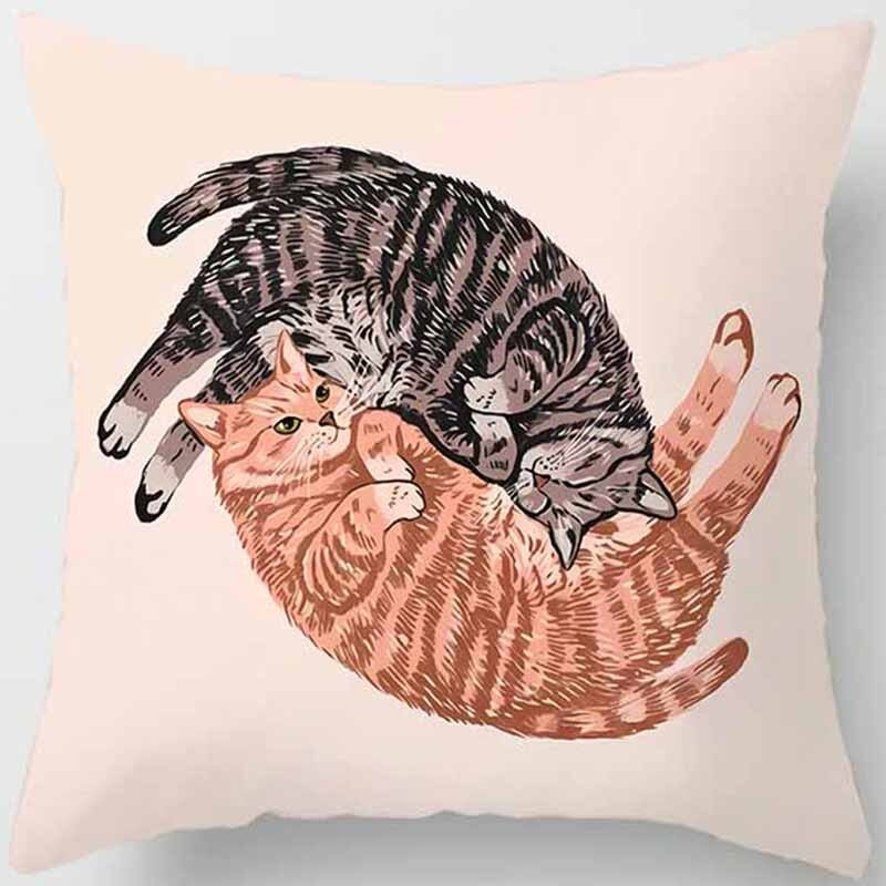 Feline Cushion Covers Nap