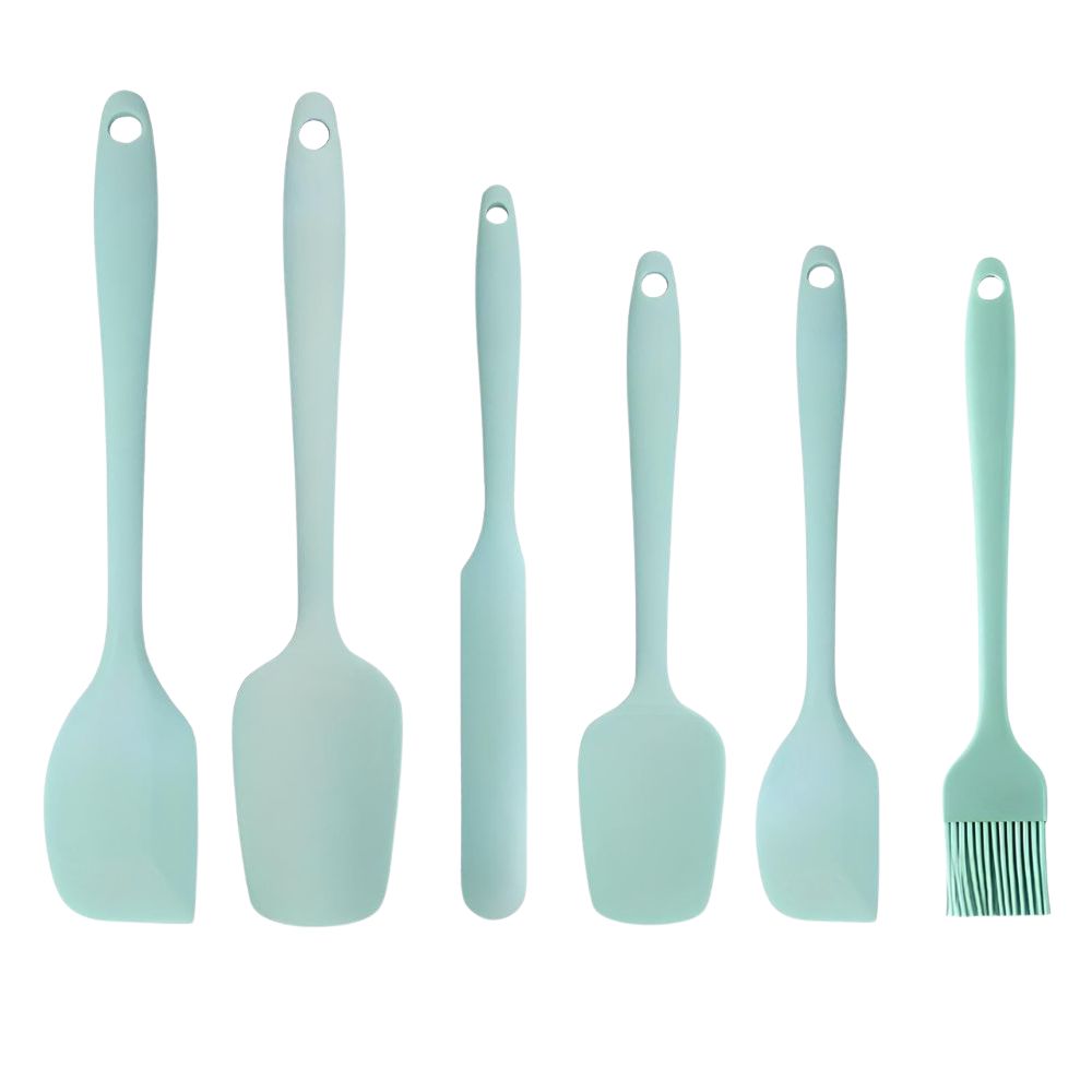 Flexible Silicone Spatula Set | 6 Pcs Set Aqua Breeze 6 Piece Set