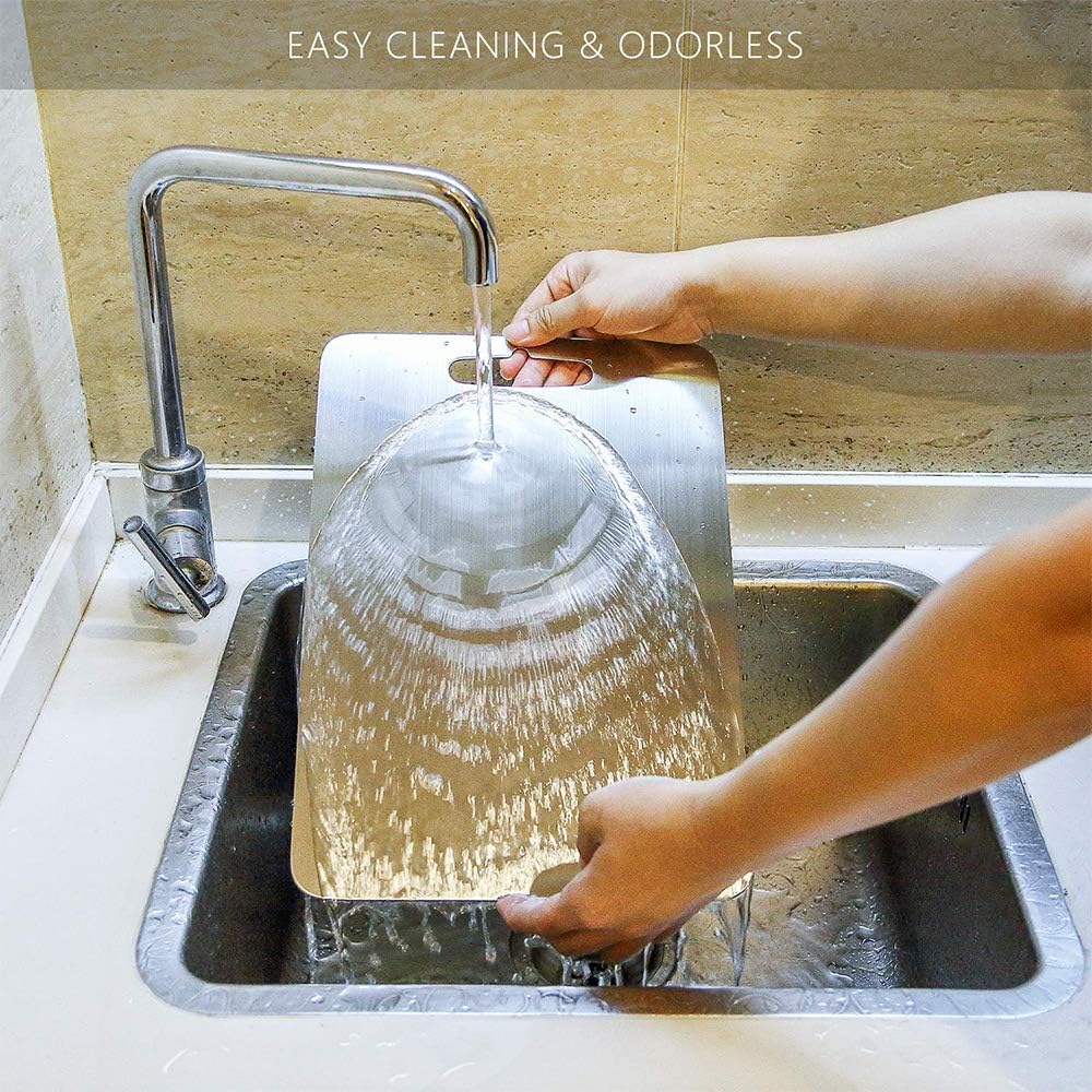 Stainless Cutting Board - Durable, Antibacterial & Hygienic
