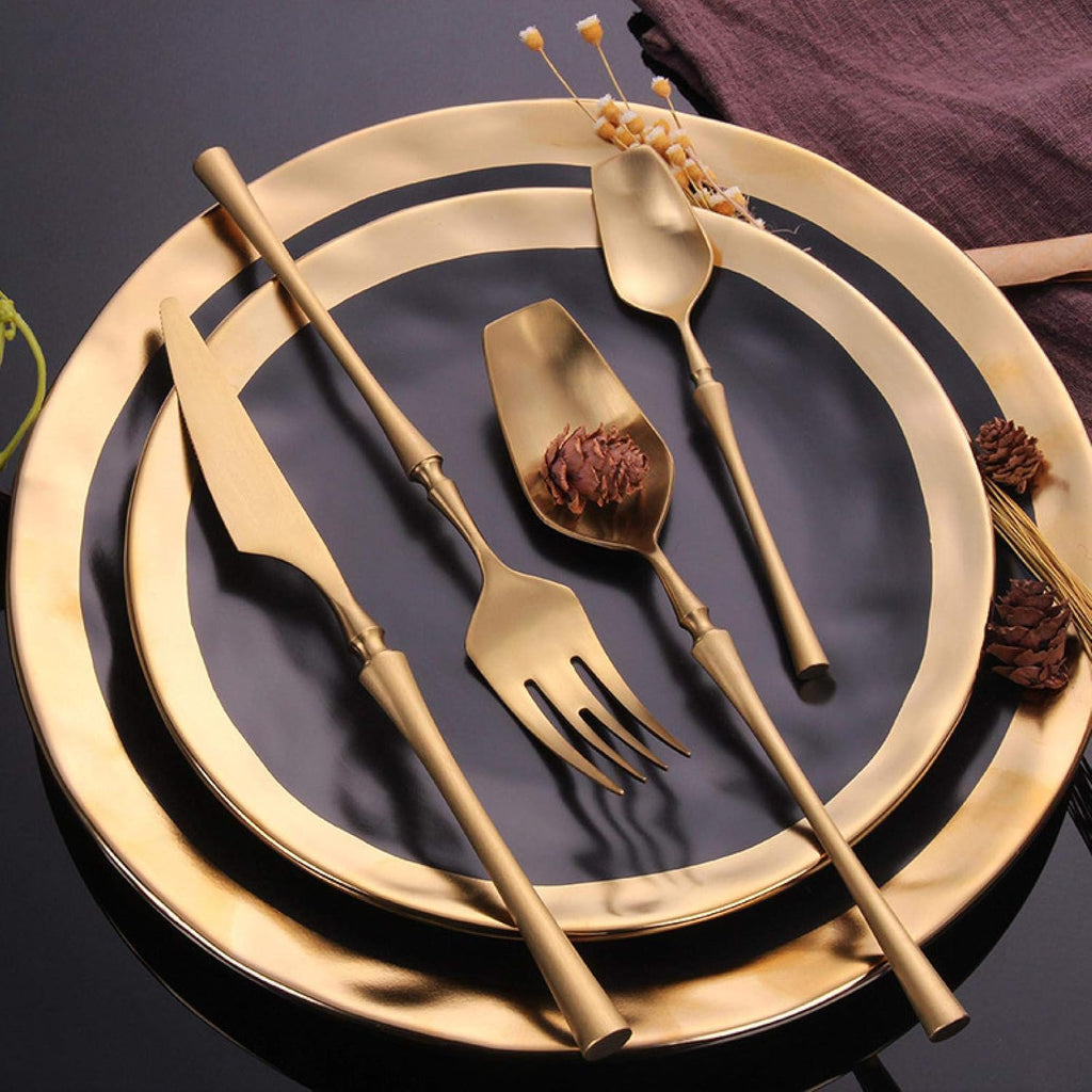 Monza Gold Flatware Set – 18/10 Steel