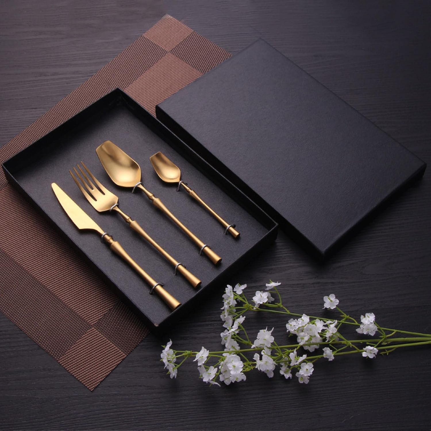 Monza Gold Flatware Set – 18/10 Steel