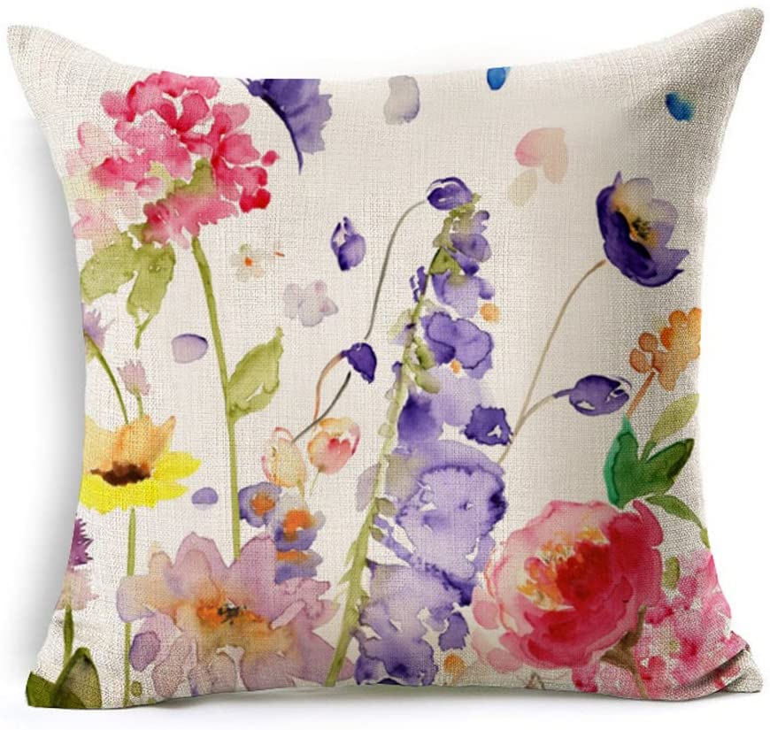 Iridescent Flowers Cushion Cover Heavenly