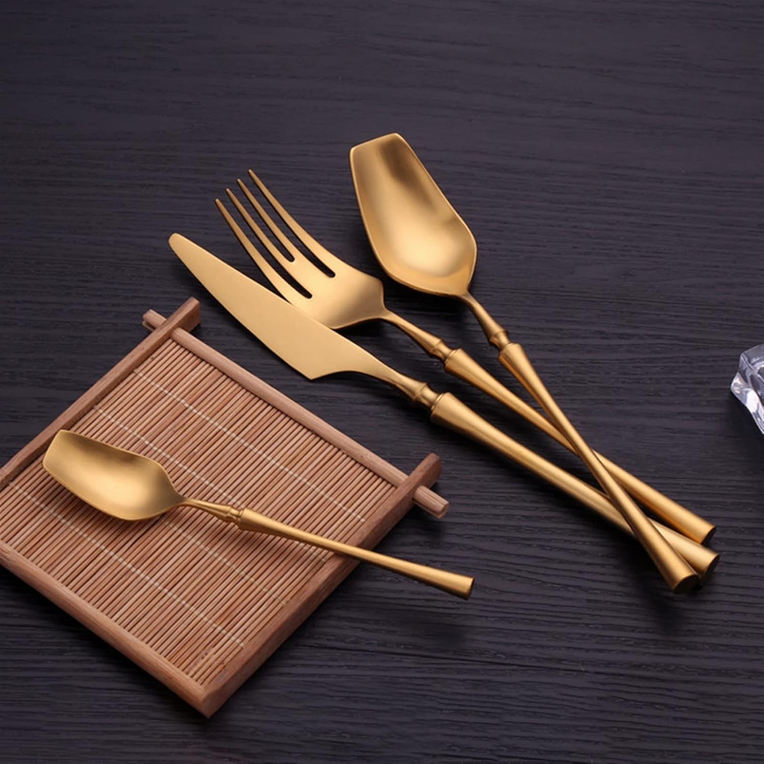 Monza Gold Flatware Set – 18/10 Steel