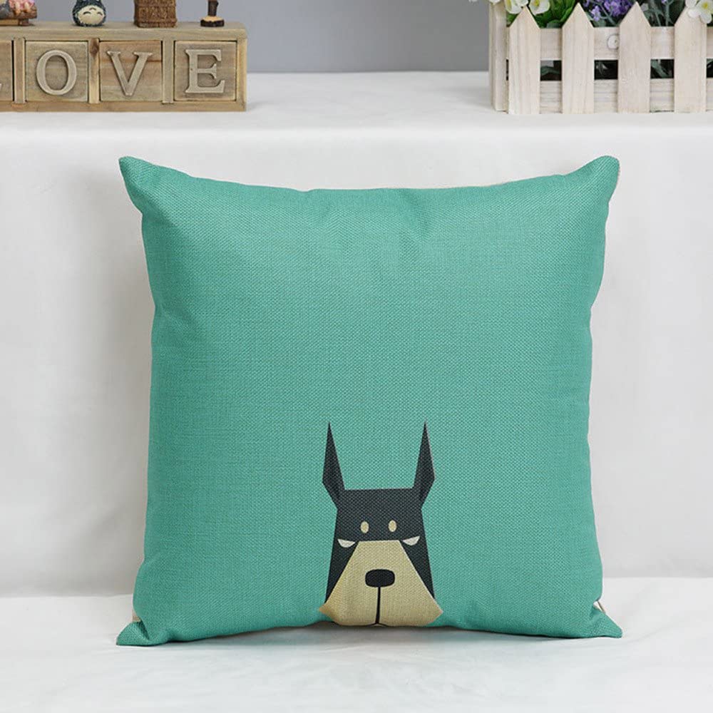 Cartoon Dog Cushion Covers Great Dane