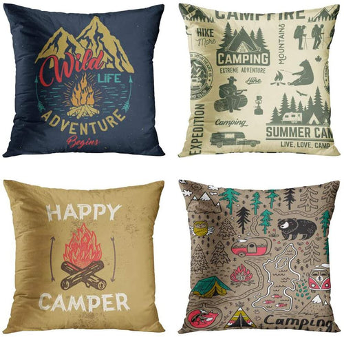 Camping Cushion Covers 4 Pack Bundle (Save More)