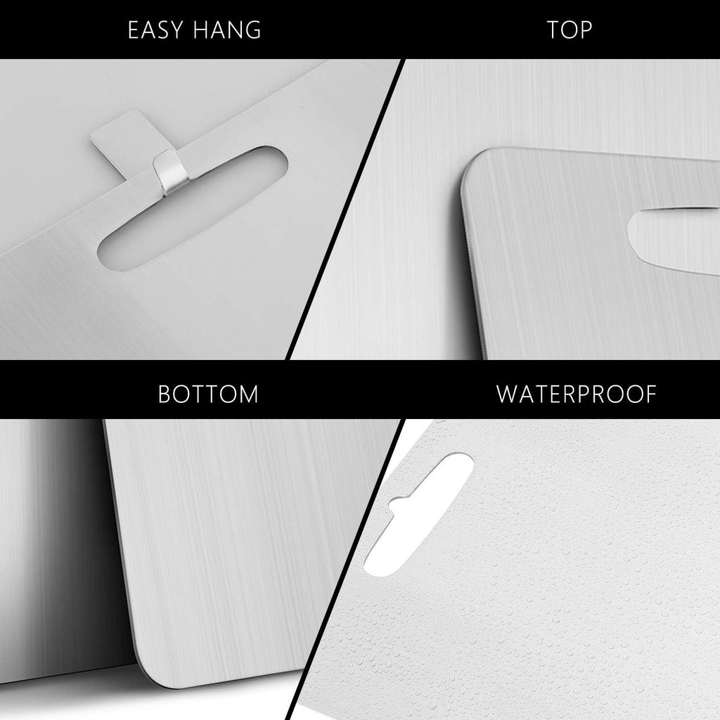 Stainless Cutting Board - Durable, Antibacterial & Hygienic