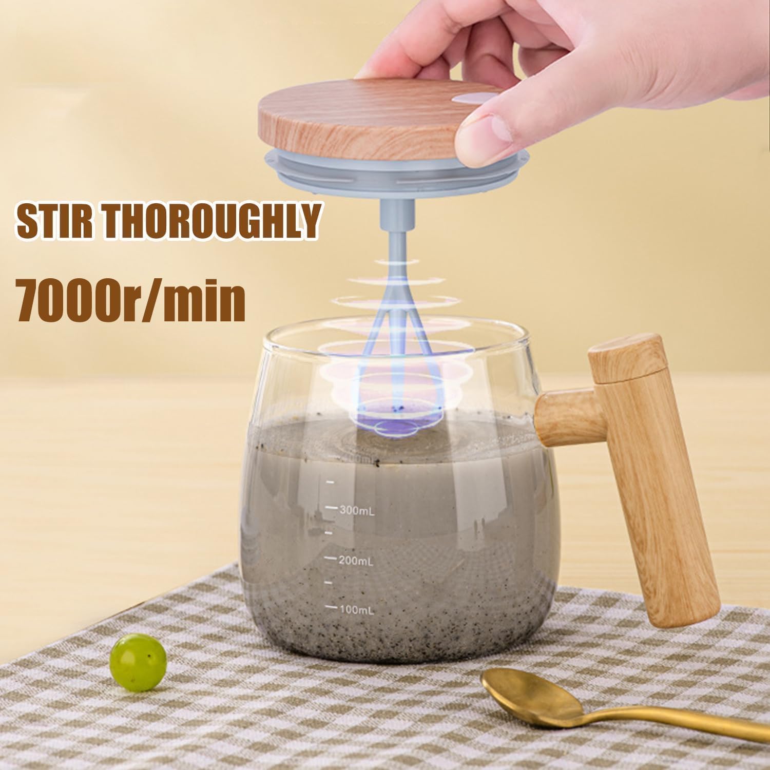 Self-Stirring Electric Coffee Mug