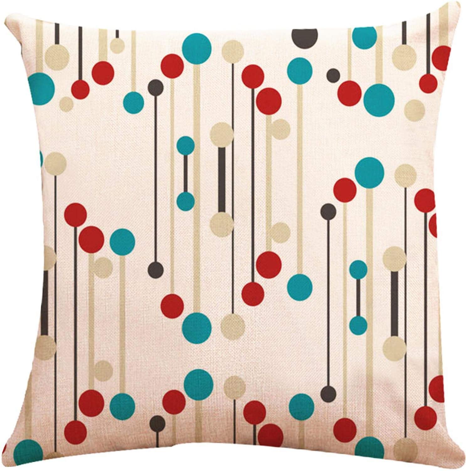 Colorful Geometric Cushion Covers Equilibrium