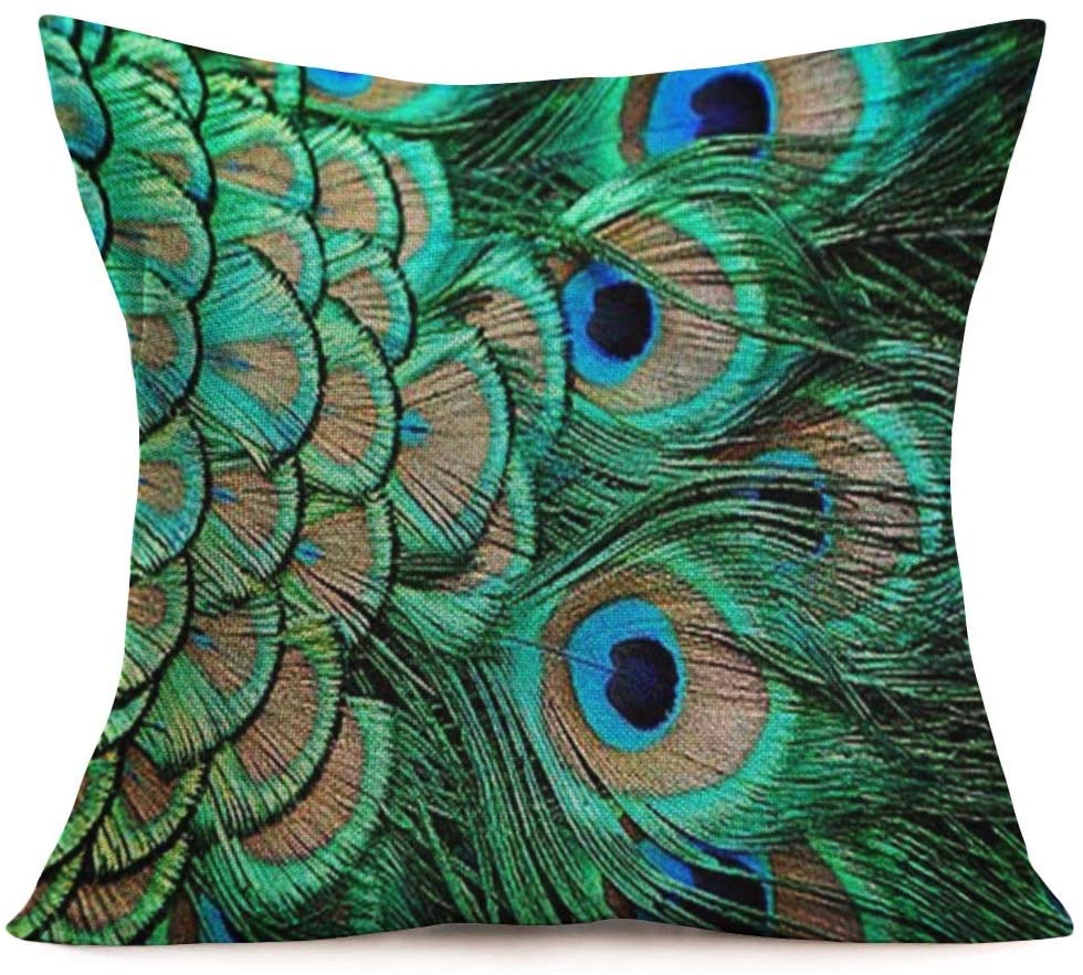 Peacock Cushion Covers Plume