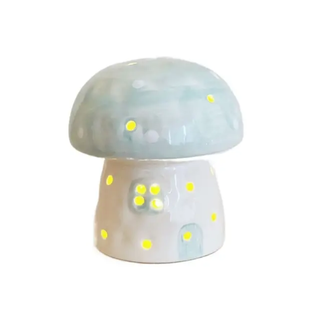 Aesthetic Mushroom Night Light Blue
