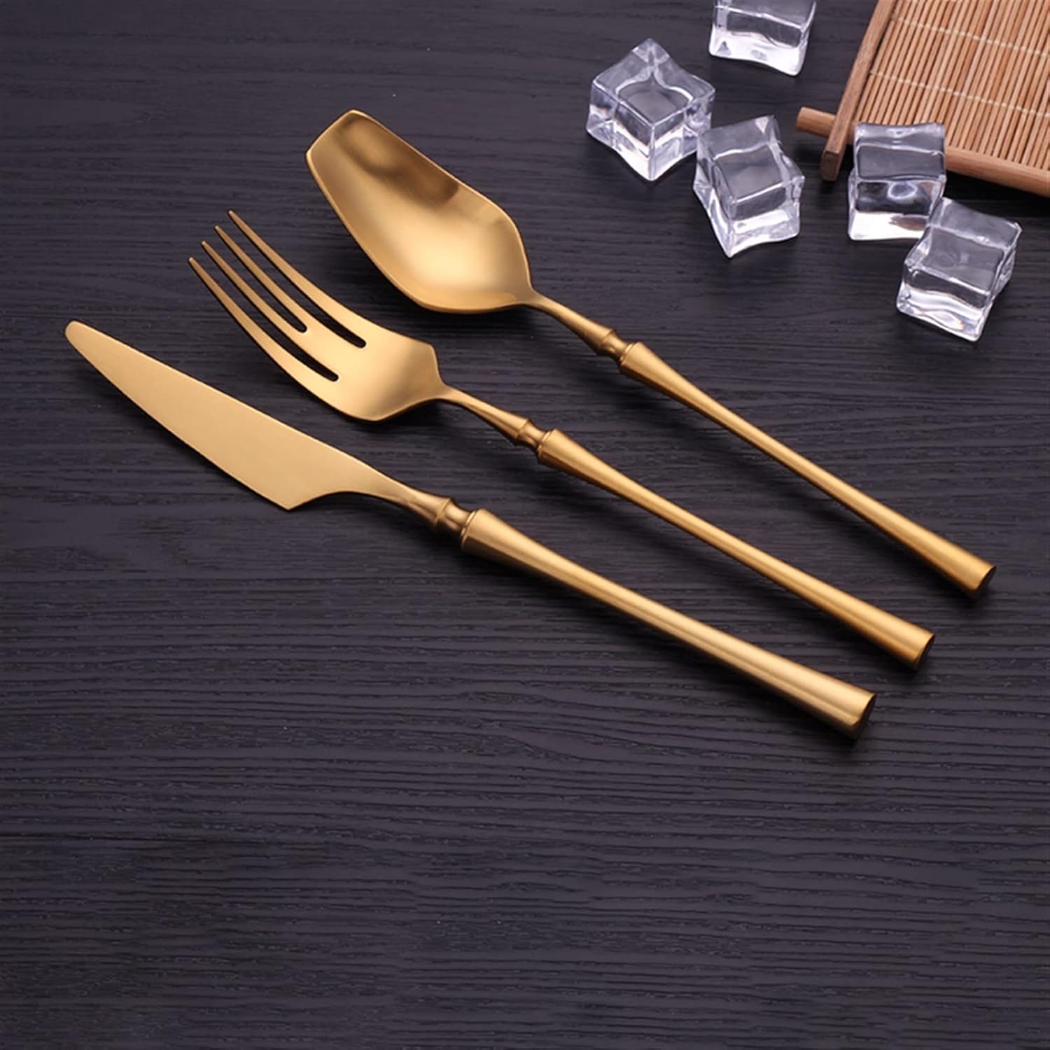 Monza Gold Flatware Set – 18/10 Steel