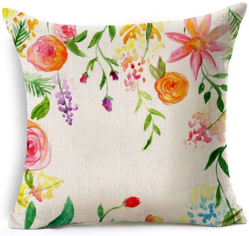Iridescent Flowers Cushion Cover Floruit