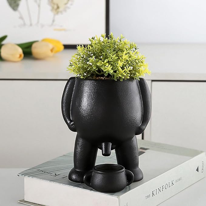 Tinkle Ted™ - The Naughty Planter Black