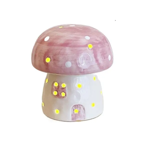 Aesthetic Mushroom Night Light Purple
