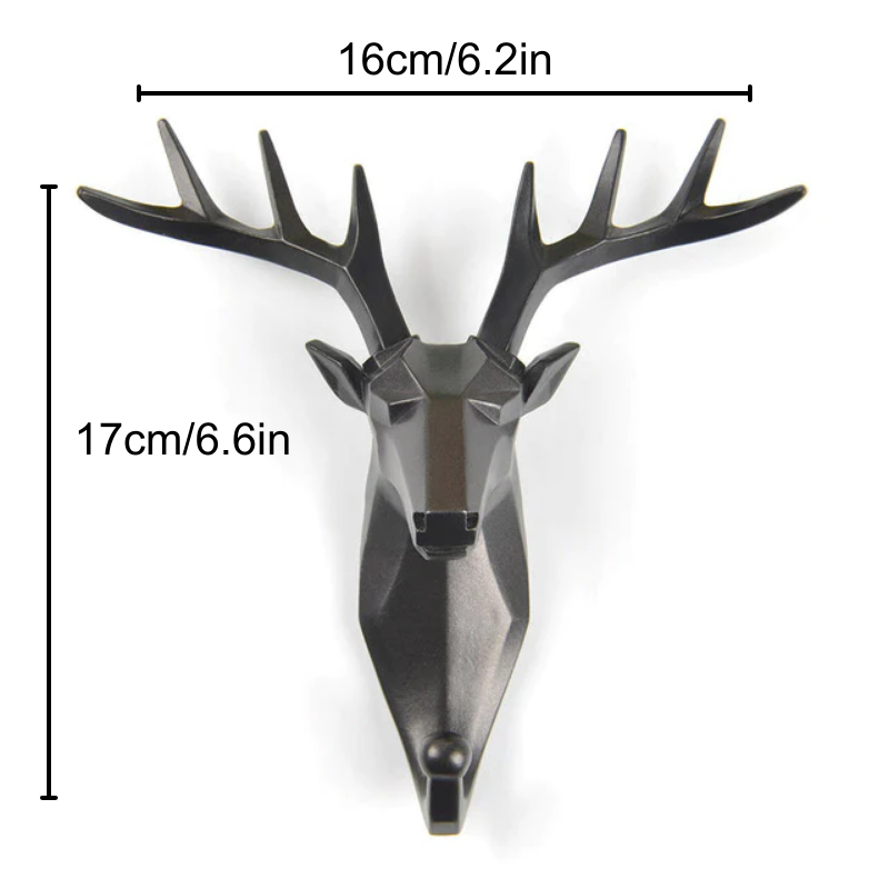 Oriental Animal Hooks Black Deer