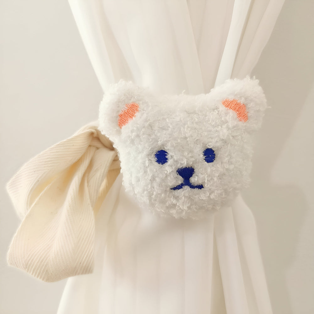 Teddy Bear Curtain Straps Snow White