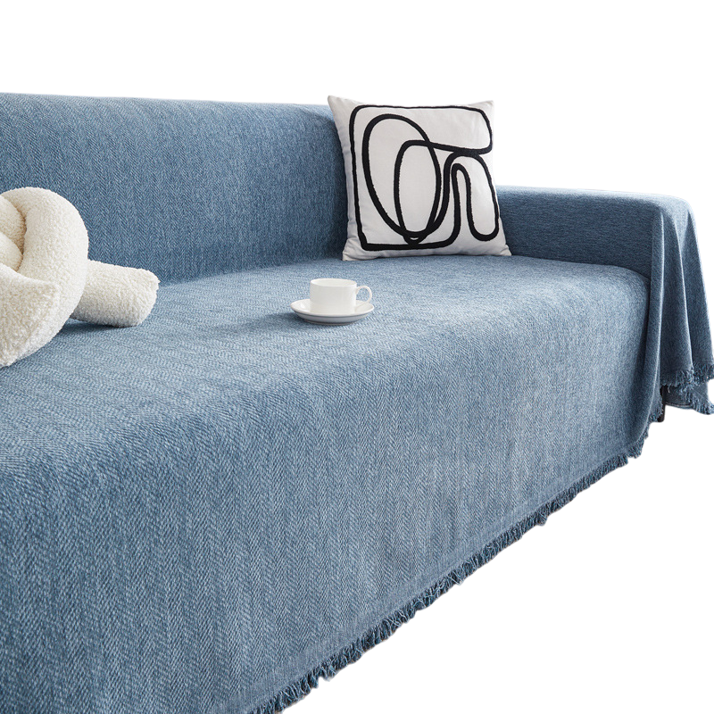 Minimal Sofa & Couch Cover | Washable and Pet-Friendly Lake Blue