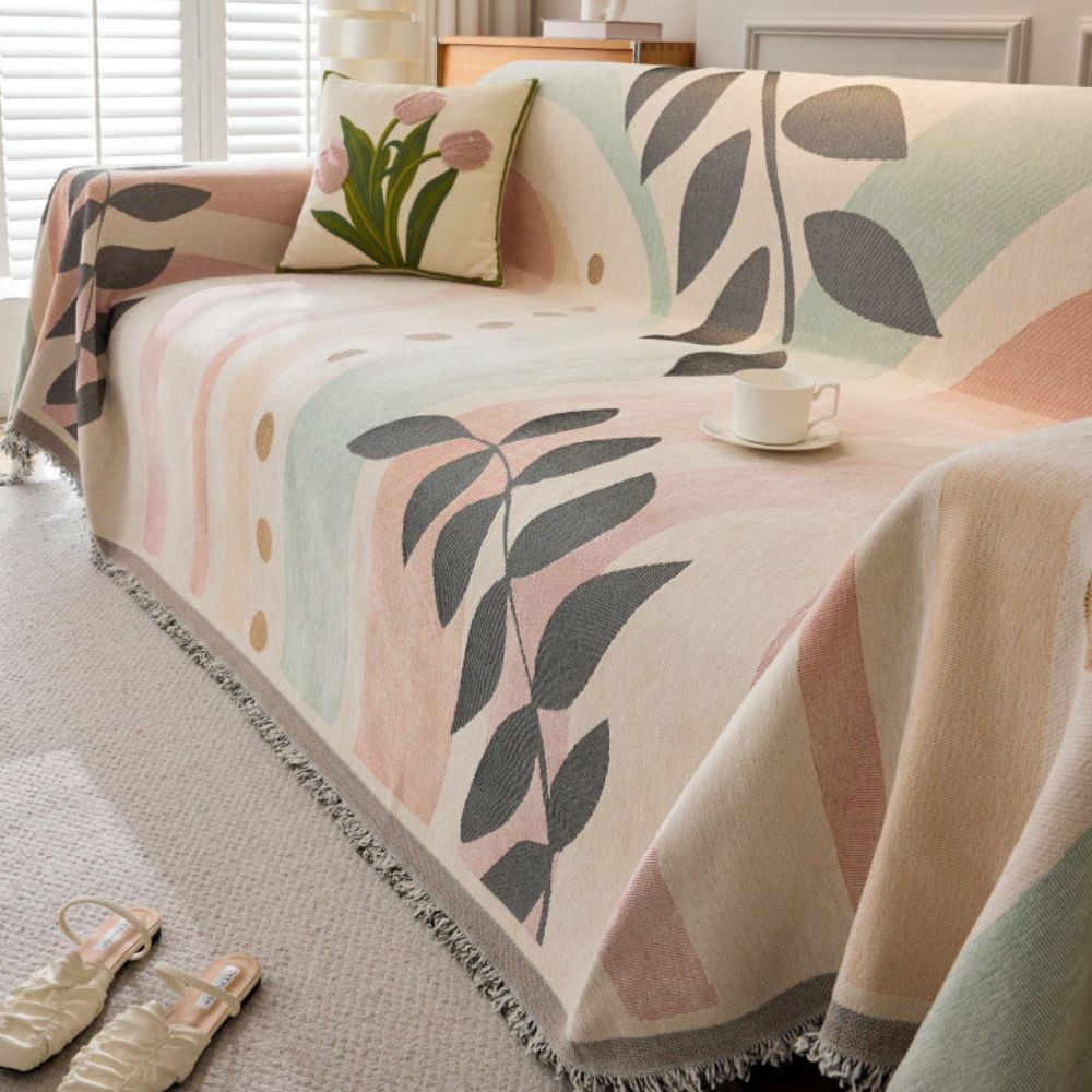 Whispering Vines Sofa Cover Blush Canopy