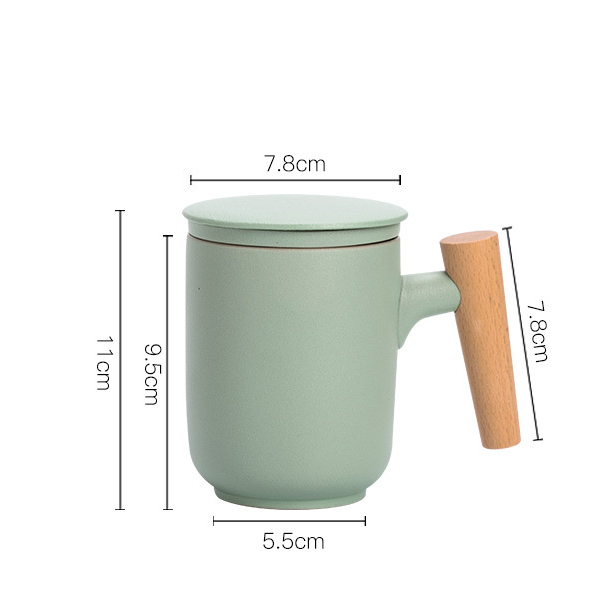 Sora Frosted Ceramic Mug Cyan